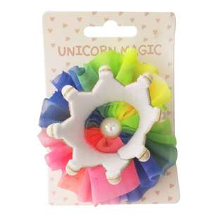 Unicorn Magic Rainbow Crown Hair Clip Multicoloured
