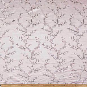 Plum Blossom Printed Oriental Brocade Fabric Pink 90 cm