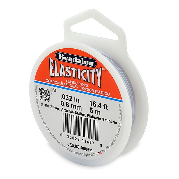 Beadalon Elasticity Dehnschnur – 0,5 Mm, Farblos, 5 Meter