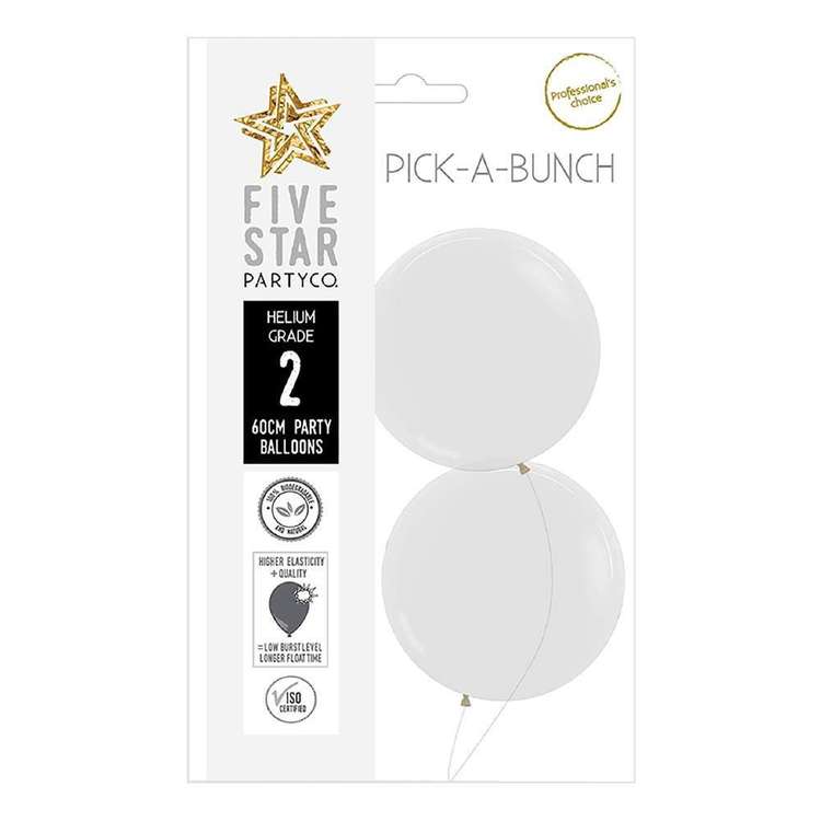 Five Star Crystal Round Balloons 2 Pack