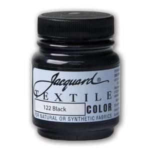 Jacquard Textile Acrylic Paint Black 66.54 mL