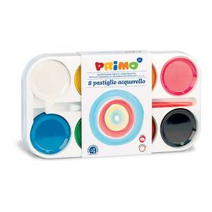 Primo Jumbo Watercolour Tablets Multicoloured