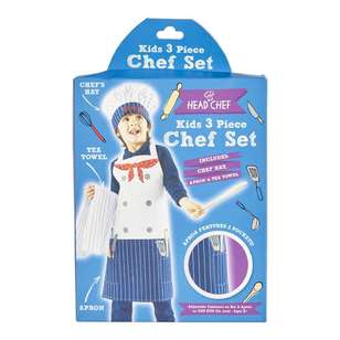 Party Creator 3 Piece Child Chef Set Blue