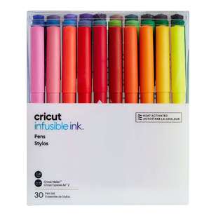 Cricut Infusible Ink 0.4 Tip Ultimate Pen Set 30 Pack Multicoloured