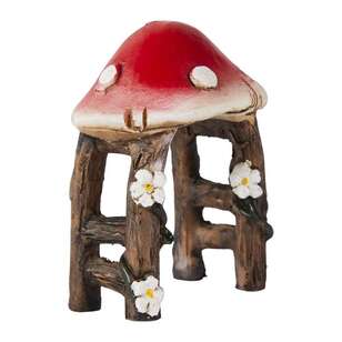 Fairy Village Mini Fairy Garden Mushroom Shelter Red