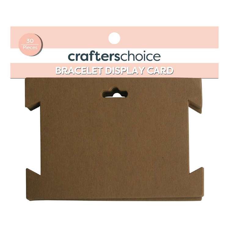 Crafters Choice Bracelet Jewellery Display Card Brown