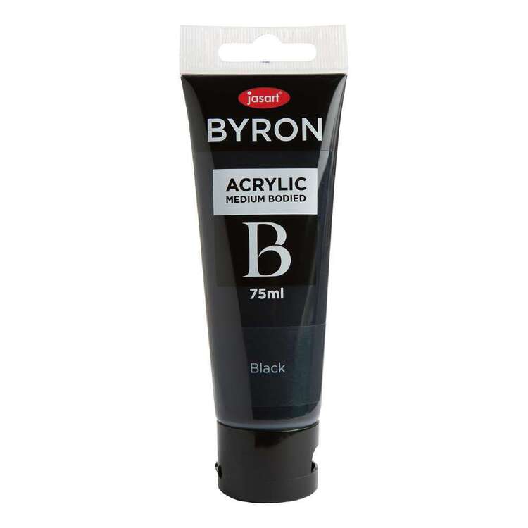 Jasart Byron 75 mL Acrylic Paint Black 75 mL