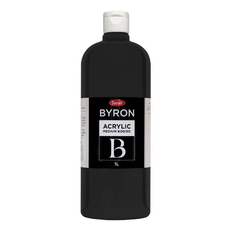 Jasart Byron 1L Acrylic Paint Black 1 L