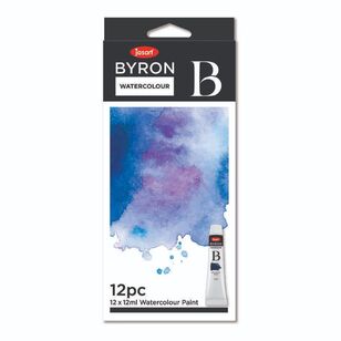Jasart Byron Watercolour Set 12 Pack Multicoloured 12 mL