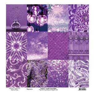 Bella! Loose Paper Purple Haze Segments 30 x 30 cm Multicoloured 30 x 30 cm