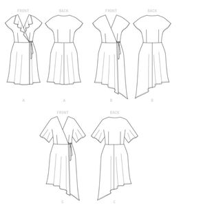 Butterick Sewing Pattern B6675 Misses' and Women's Dresses White