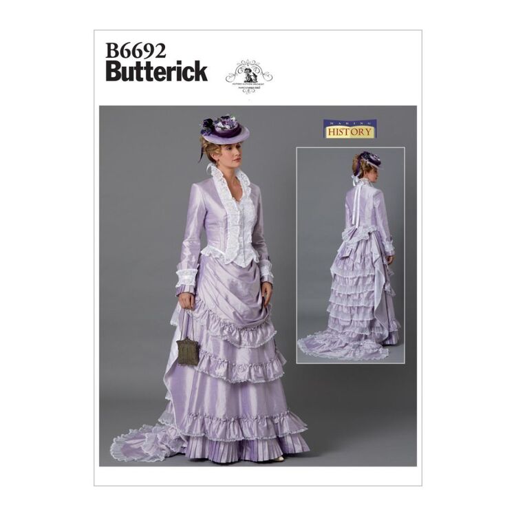 Butterick Pattern B6692 Nancy Farris-Thee Making History Misses' Costume