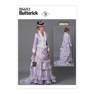 Butterick Pattern B6692 Nancy Farris-Thee Making History Misses' Costume