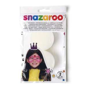 Snazaroo Face Paint Sponges 2 Pack Multicoloured