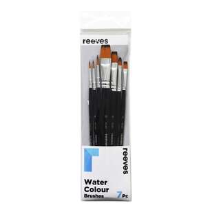 Reeves Water Colour 7 Pack Gold Brushes Gold