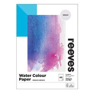 Reeves Watercolour Paper Pad Multicoloured