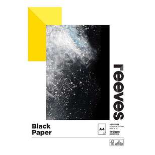 Reeves 140 gsm Black Pad Multicoloured