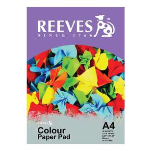 Reeves 80 gsm Colour Pad Multicoloured A4