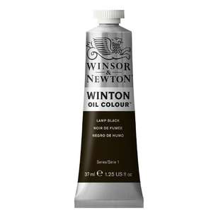 WN Winton Oil Paint Black 37 mL