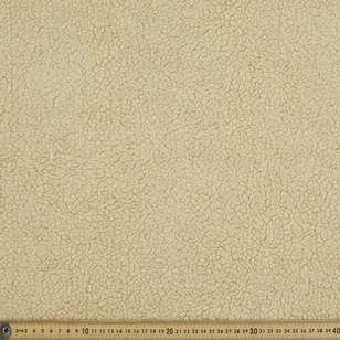 Furtex Plain 148 cm Premium Sherpa Fabric Cream 148 cm