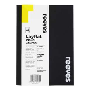 Reeves A5 LayFlat Visual Journal Black A5
