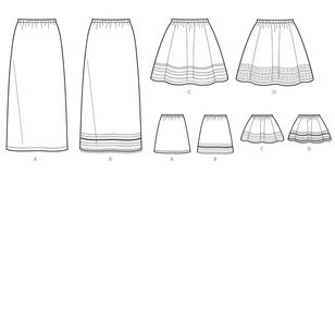 Simplicity Sewing Pattern S8961 Children's, Girls', and Dolls' Skirts