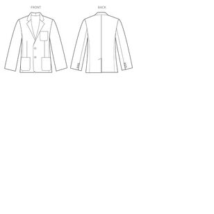 Simplicity Pattern S8962 Men's Lined Blazer by Mimi G Style