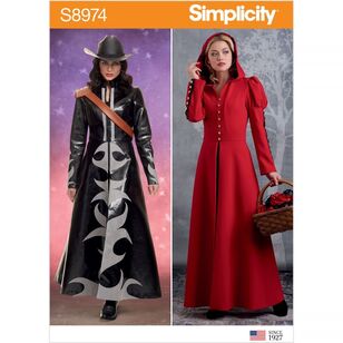 Simplicity Pattern S8974 Misses' Cosplay Coat Costume