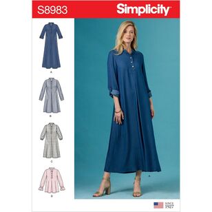 Simplicity Sewing Pattern S8983 Misses' Dresses White