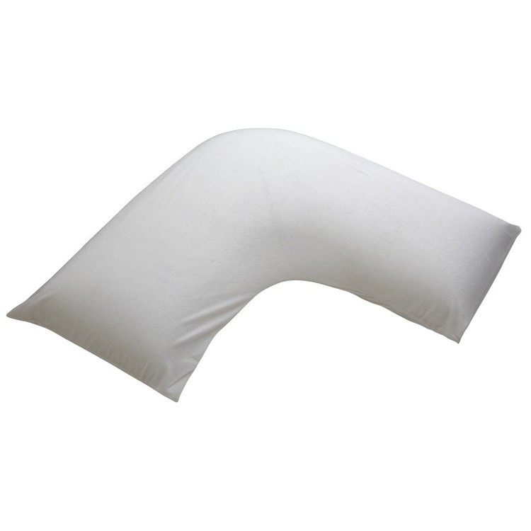 Logan & Mason Bamboo Pillow Protector White v shaped pillow protector