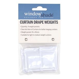 Windowshade Curtain Drape Weights 4 Pack Natural 2.54 x 2.54 cm