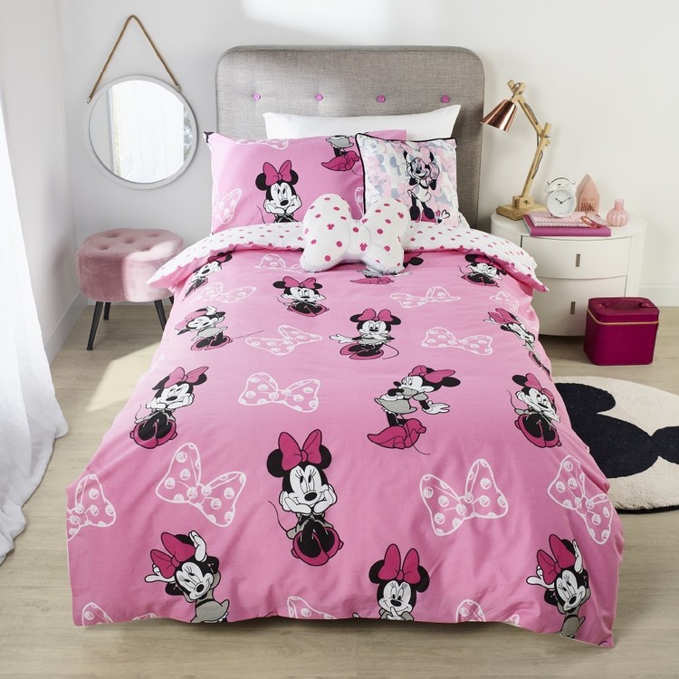 Disney Minnie Mouse Quilt Cover Set, Queen Size Disney Bedspread