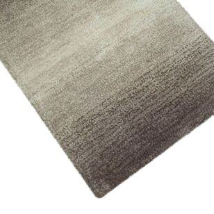 KOO Ombre Shaggy Scatter Mat Taupe 60 x 90 cm