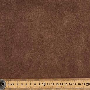 Jonah Leather Look Upholstery Fabric Brown 140 cm