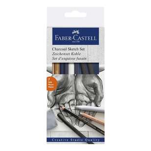 Faber Castell Charcoal Sketch Set 7 Pieces Multicoloured
