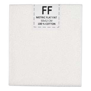 Naturals Blender Scroll Cotton Flat Fat White 50 x 52 cm