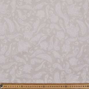 Soft Paisley Quilt Backing Grey 274 cm
