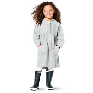 Burda Style Pattern 9309 Children's Dresses, Buttons at Front, with Trim and Pocket Variations 2 - 7 Years
