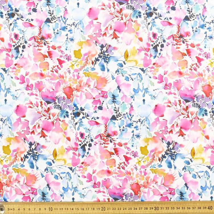 Ninola Magic Flowers Cotton Fabric Multicoloured 112 cm