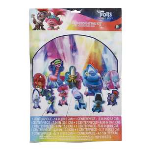 Amscan Trolls World Tour Table Decoration Kit Blue, Red & Yellow