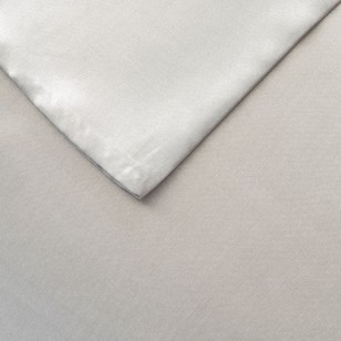 Brampton House Satin Pillowcase Silver Standard