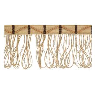 Simplicity Embroidered Western Fringe Natural 75 mm