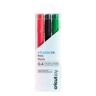 Cricut Joy Infusible Ink 0.4 Tip Pen 3 Pack Black, Red & Green