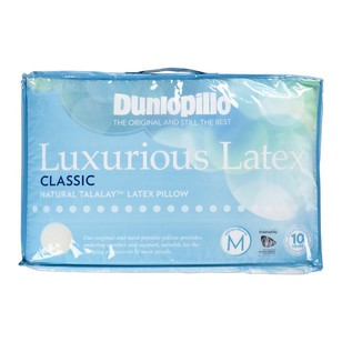 Dunlopillo Luxurious Latex Classic Pillow White Standard