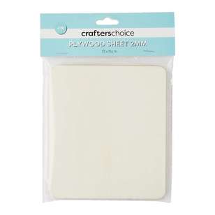 Crafters Choice Plywood Blank 4 Pack Natural 13.5 x 15 cm