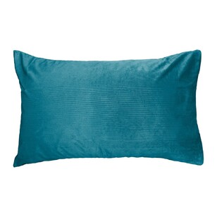 KOO Cord Velvet Standard Pillowcase Teal