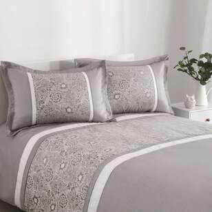 Belmondo Evelyn Jacquard Quilt Cover Set Taupe