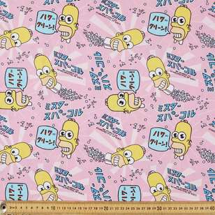 The Simpsons Mr Sparkle Cotton Fabric Multicoloured 112 cm