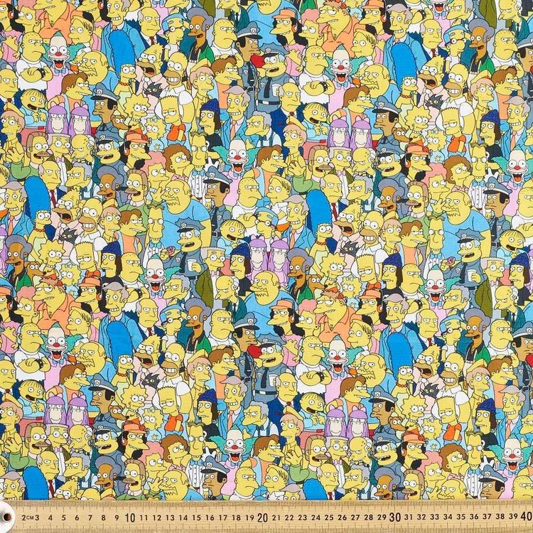 The Simpsons Cotton Fabric