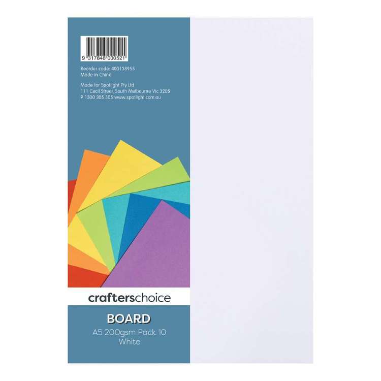 Crafters Choice 200 gsm 10 Pack Board